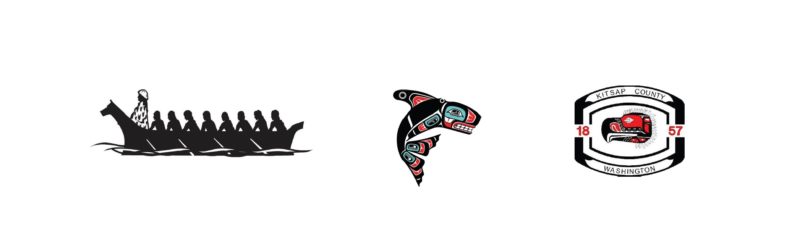 logos for partners: Suquamish Tribe, Port GambleS'Klallam Tribe, Kitsap County