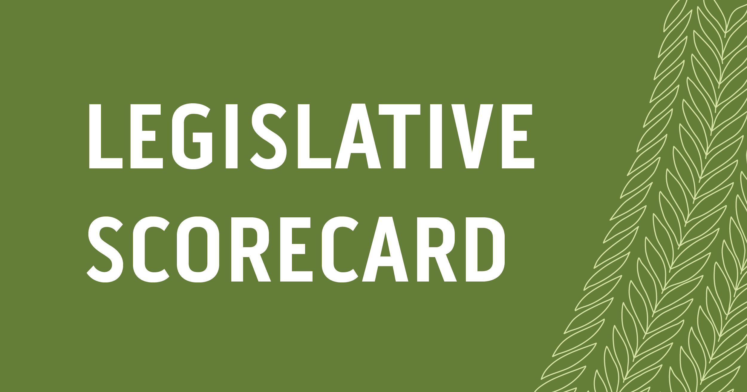 2025-2026 Legistlative Scorecard - Washington Conservation Action