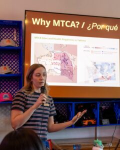 2D1A3804 WCA Toxics and Stormwater Policy Senior Manager Katie Byrnes speaks to attendees.